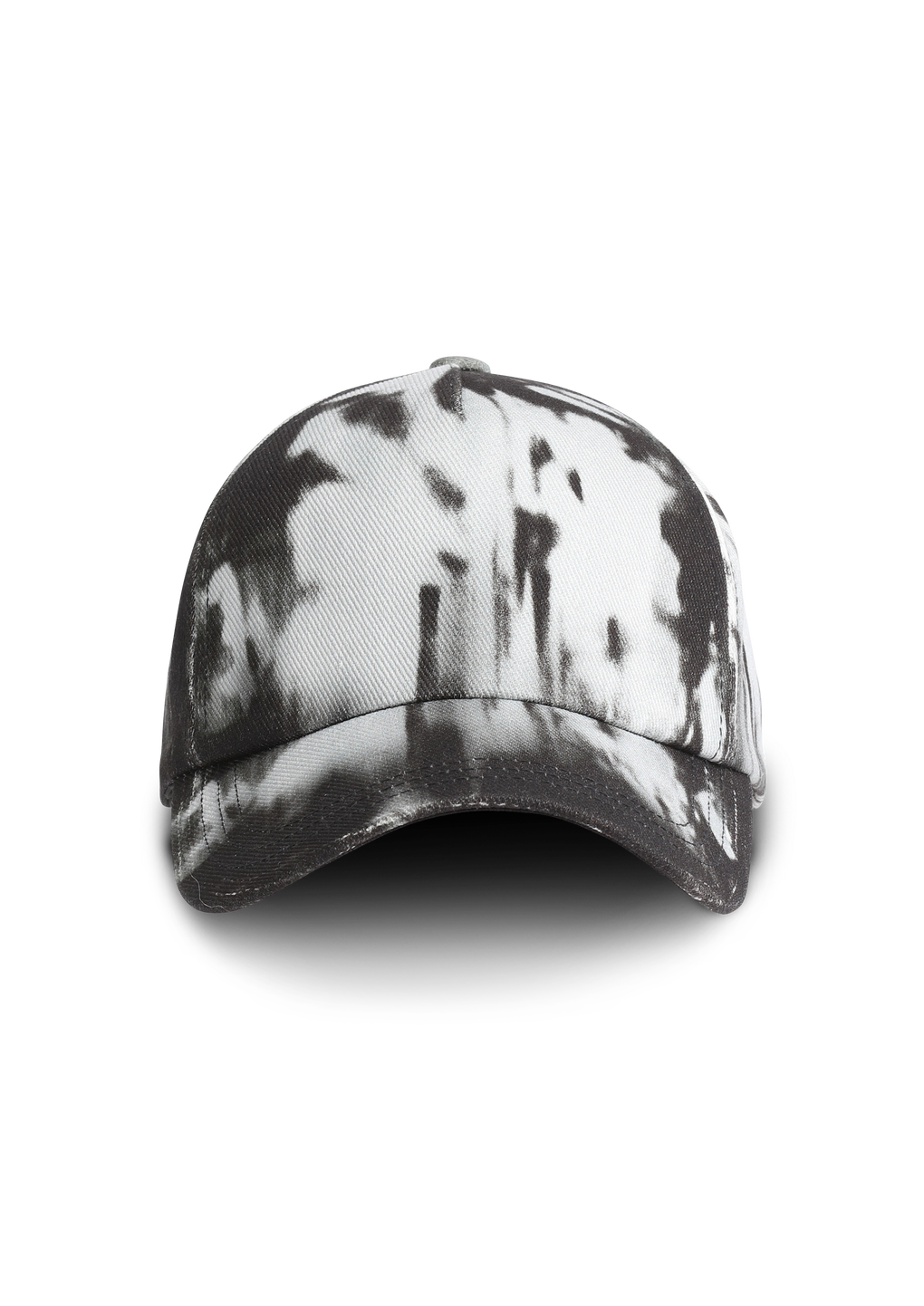 Printed cotton cap, black, hi-res