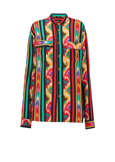 Multicolor silk shirt
