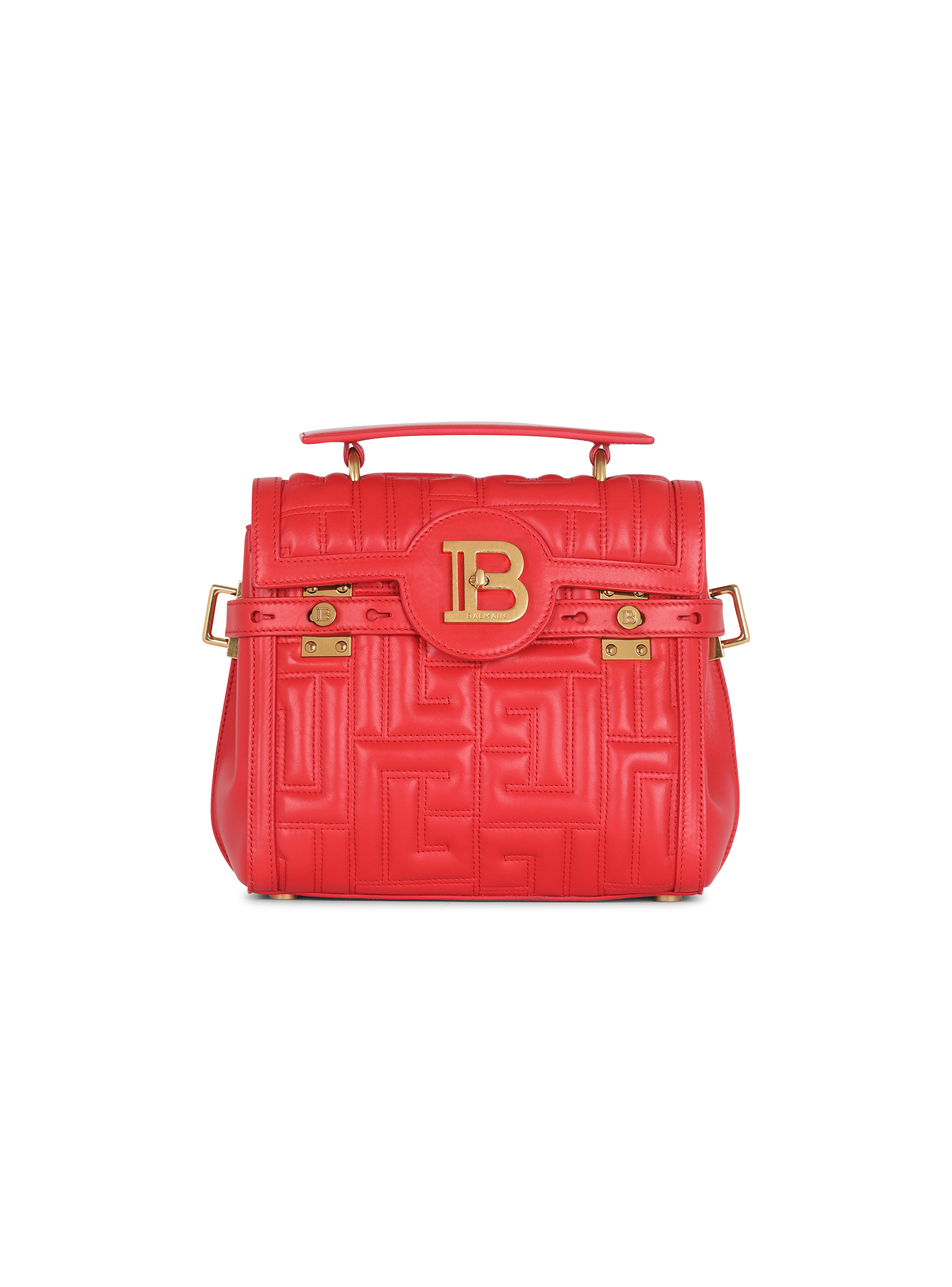 Quilted leather B-Buzz 23 bag, red