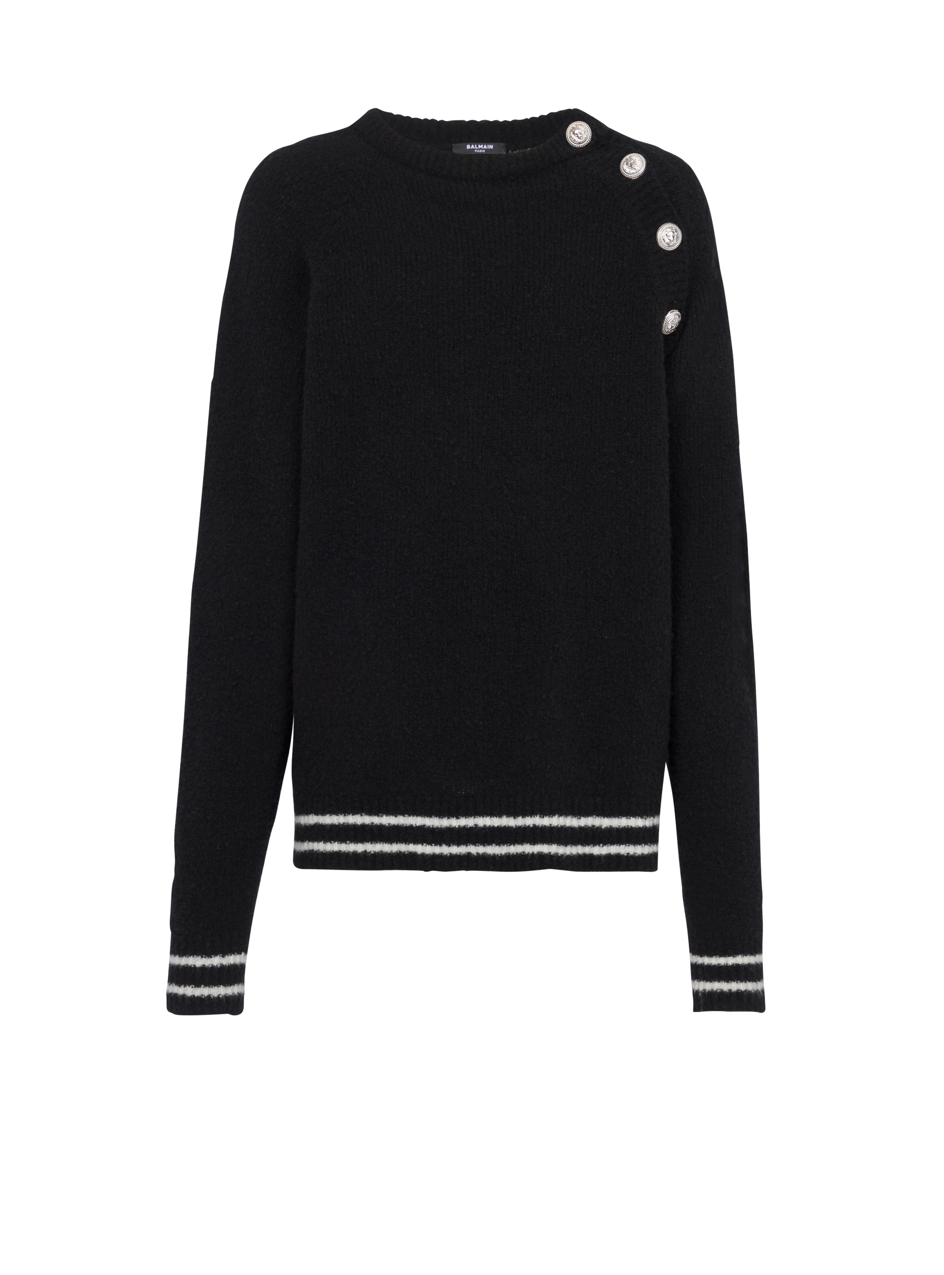 Cashmere sweater, black