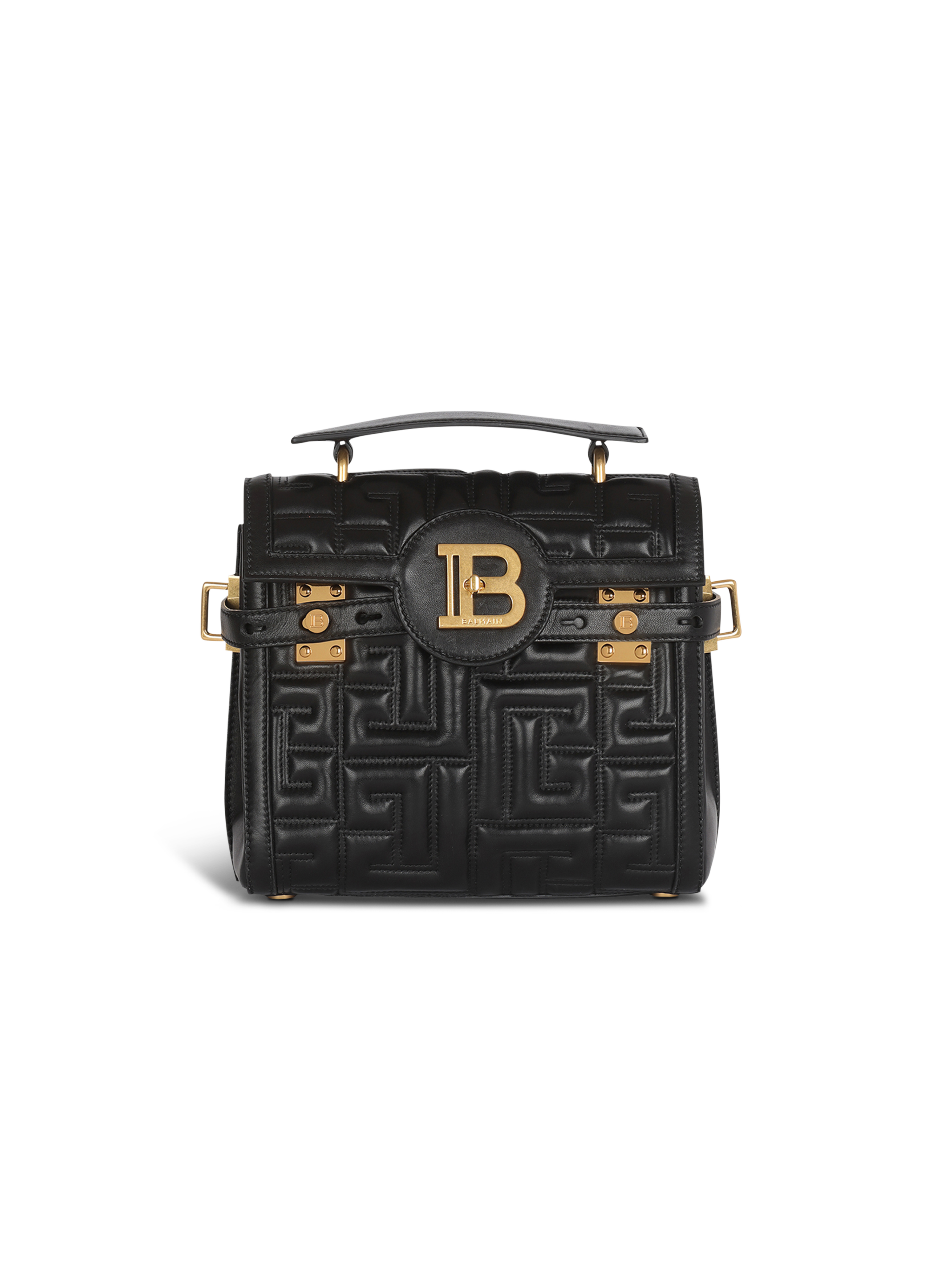 Quilted leather B-Buzz 23 bag, black